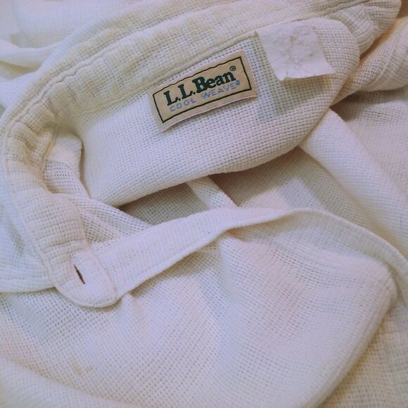 Lot of 2 Tops Vintage 80s L.L. Bean Coolweave Shirts Lady-M/L Cotton Pockets - Picture 6 of 10